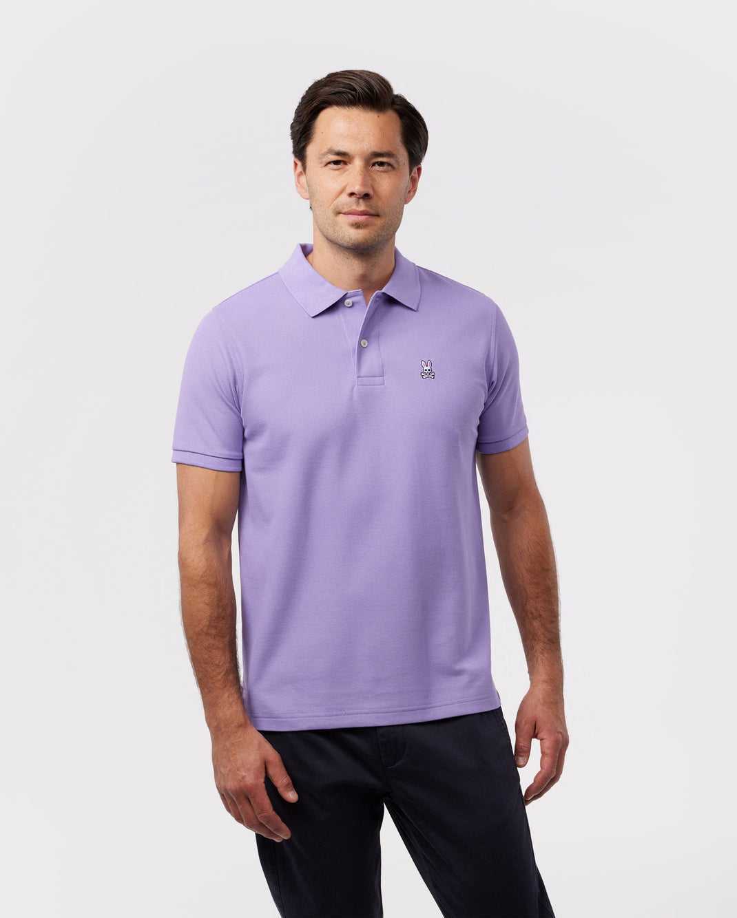 Polos Psycho Bunny Classic Pique Polo Lavande Violette Homme | WAV-26143966